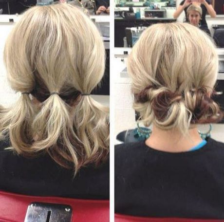 Chignon cheveux mi long et fin