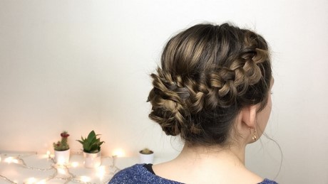 Chignon deux tresses