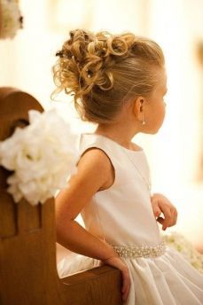 Chignon fille mariage