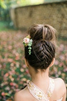 Chignon mariage petite fille