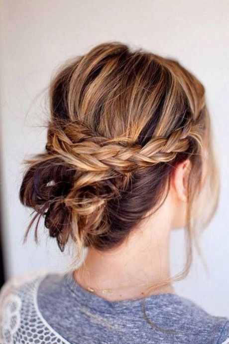 Chignon sur cheveux long