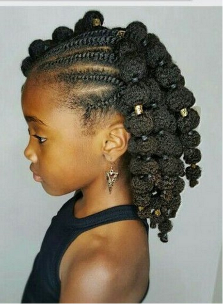 Coiffure africaine pour petite fille