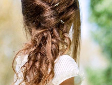 Coiffure bapteme femme