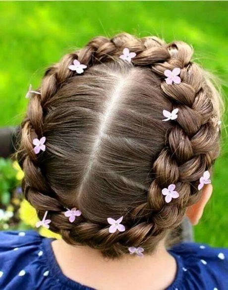 Coiffure bapteme petite fille