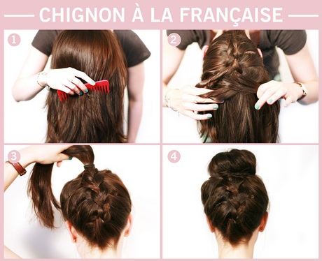 Coiffure chignon tuto