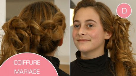 Coiffure de bapteme pour petite fille