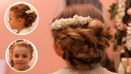 Coiffure de mariage enfant