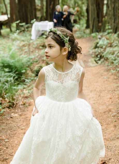 Coiffure de mariage pour fille