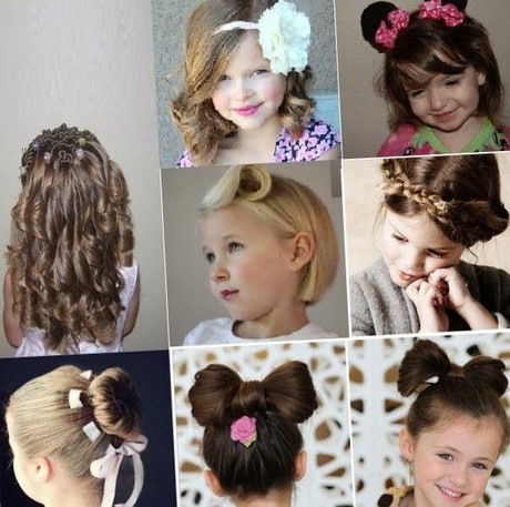 Coiffure de petite fille cheveux court