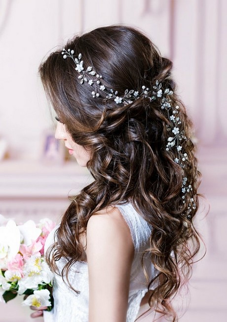 Coiffure femme cheveux long mariage