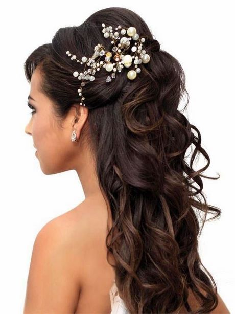 Coiffure long cheveux mariage