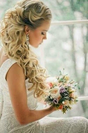 Coiffure long cheveux mariage