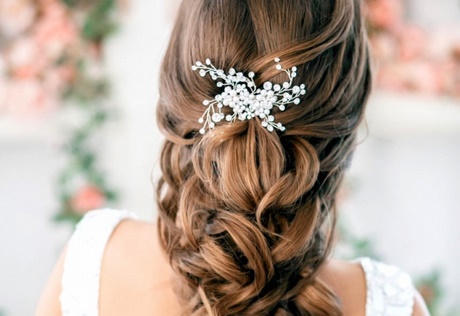 Coiffure mariage cheveux long raide