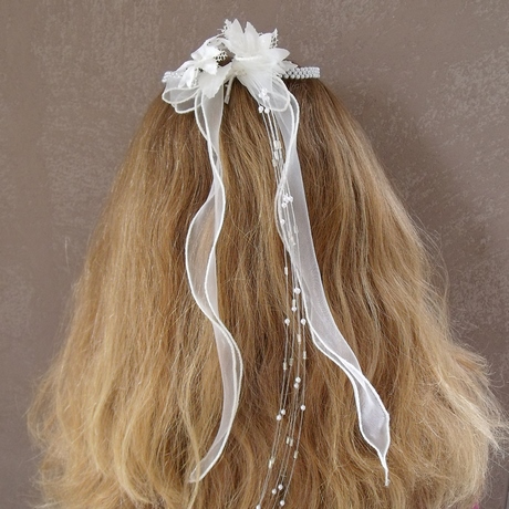 Coiffure mariage fillette cheveux longs