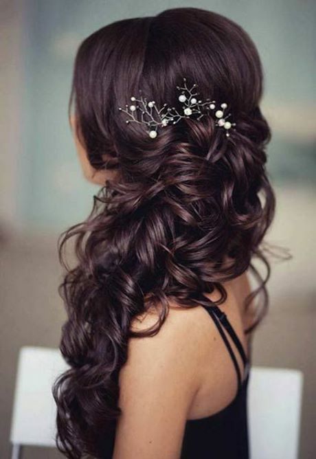 Coiffure mariage long bouclé