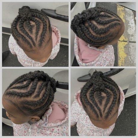 Coiffure natte petite fille