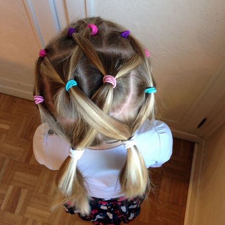 Coiffure petite fille avec elastique