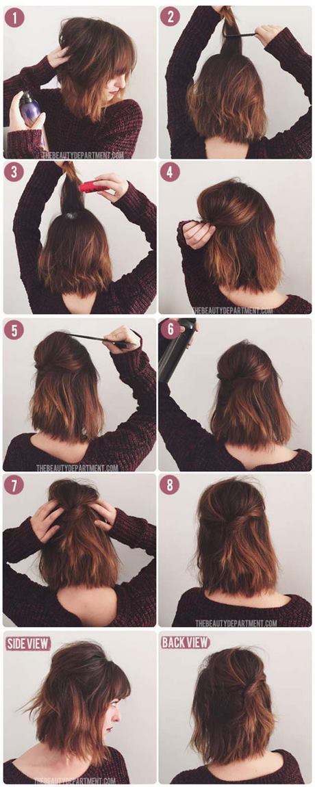 Coiffure pour cheveux carré