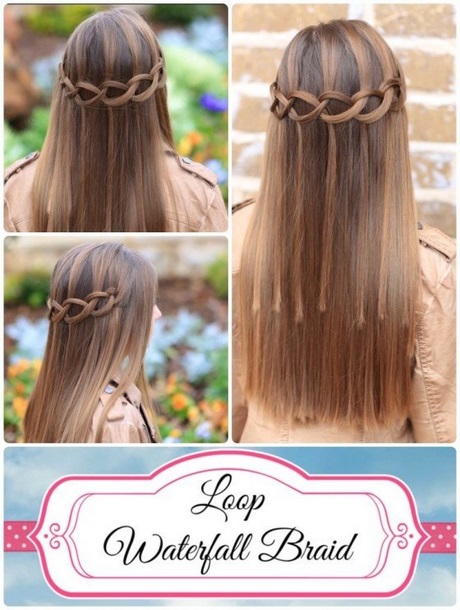 Coiffure pour fille cheveux long