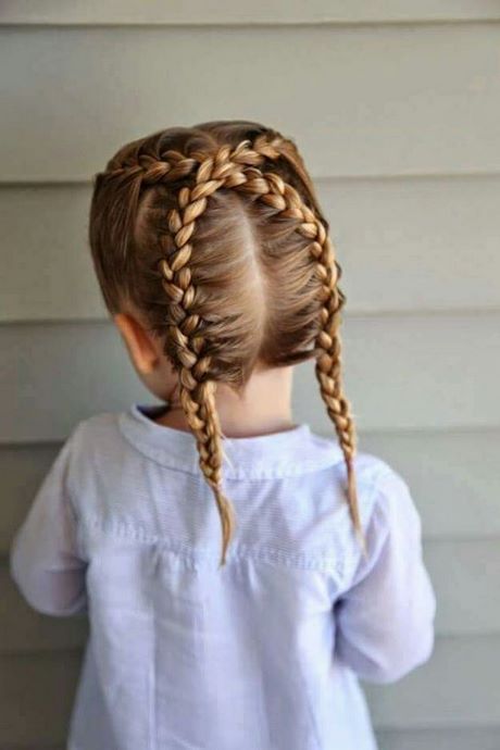 Coiffure pour petite fille cheveux long