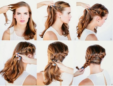 Coiffure simple et rapide pour mariage