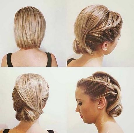 Coiffure simple pour mariage cheveux court