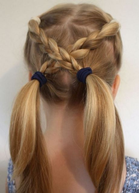 Coiffure simple pour petite fille