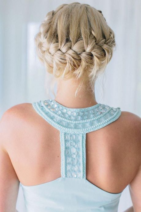 Coiffure tresse cheveux long mariage