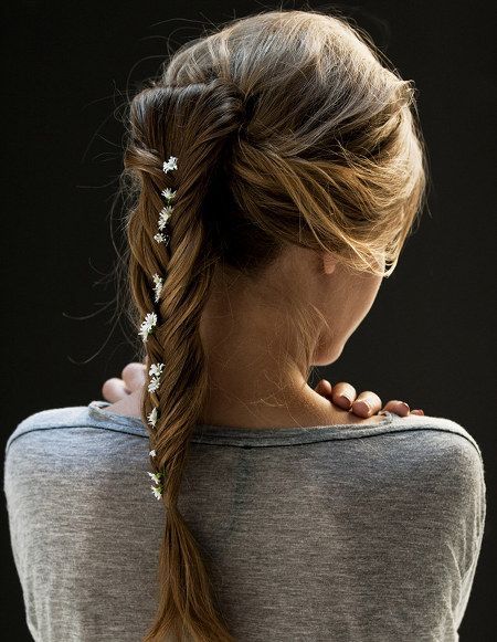 Coiffure tresse haute