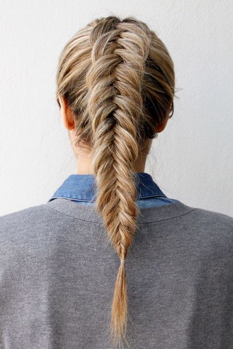 Coiffure tresse inversée