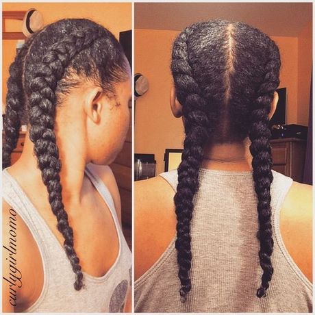 Coiffure tresse torsadée