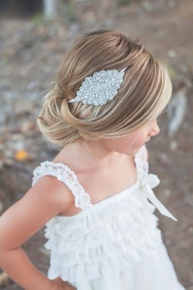 Idée coiffure petite fille pour mariage