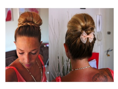 Photo chignon avec tresse