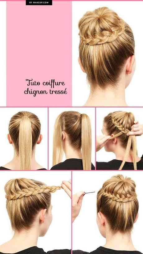 Tuto coiffure chignon flou