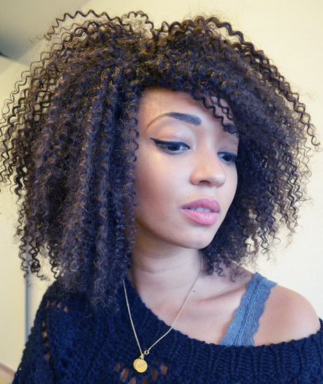 Cheveux frisés afro