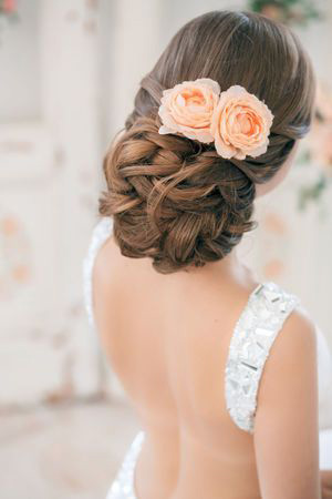 Coiffure basse mariage