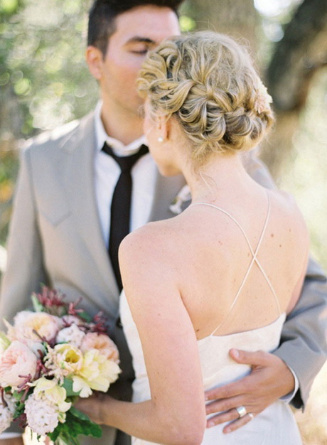 Coiffure mariage chignon tressé