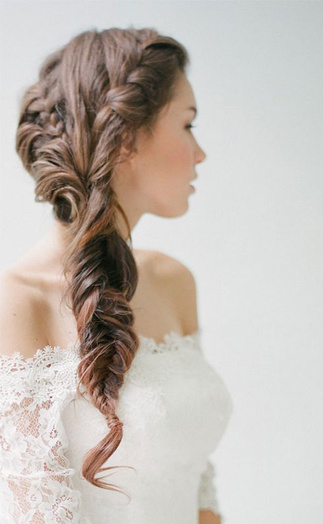 Coiffure mariée tresse