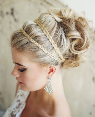 Coiffure natte mariage