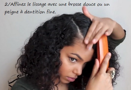 Coiffure pour cheveux frisés crepus