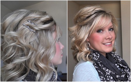 Idée coiffure cheveux ondulés