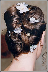 Modèle de coiffure de mariée