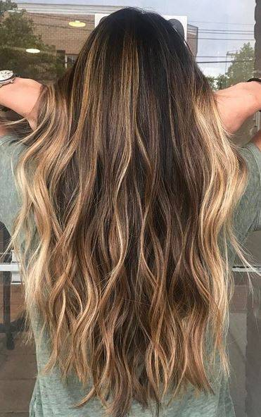 Balayage sur cheveux long