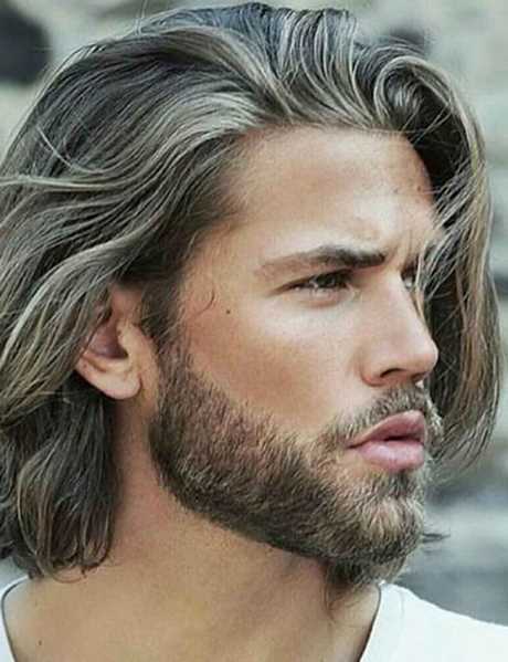 Cheveux epais long homme