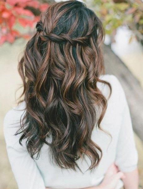 Coiffure cheveux long mariage invité