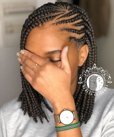 Coupe carre tresse africaine