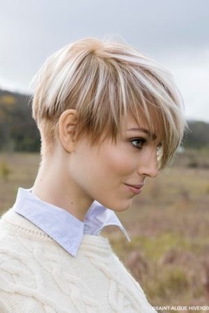 Coupe femme boule courte