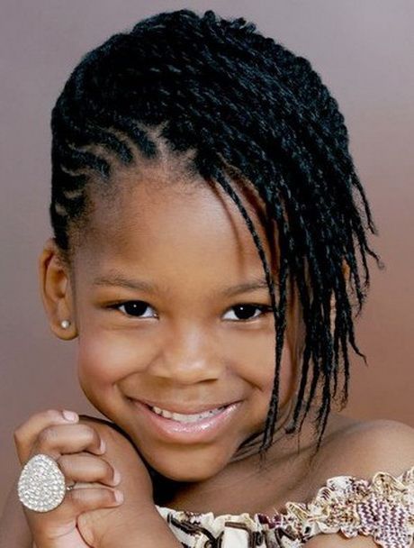 Modele de coiffure pour petite fille africaine