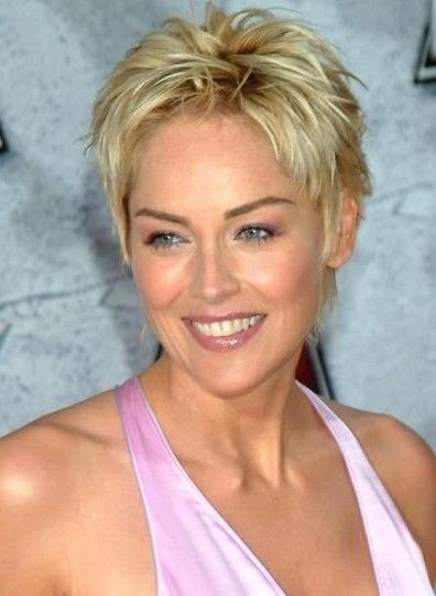 Sharon stone coupe de cheveux