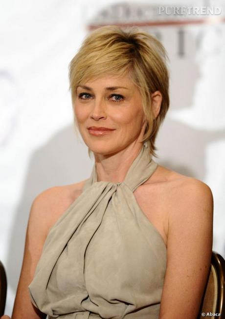 Sharon stone coupe de cheveux